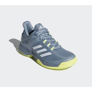 EUC Adidas Adizero Club Sneakers Blue Yellow Tennis Shoes